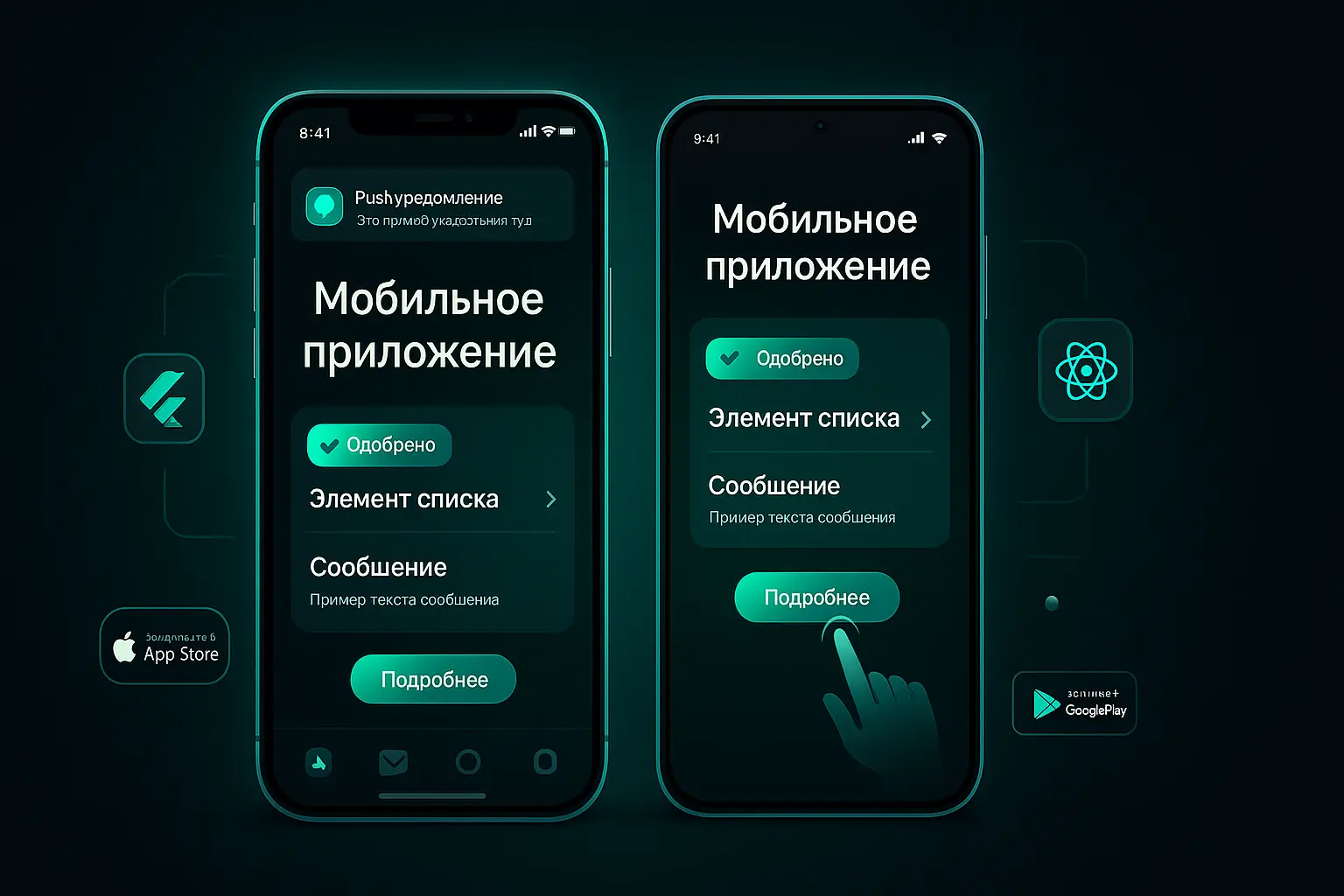 Разработка мобильных приложений iOS и Android
