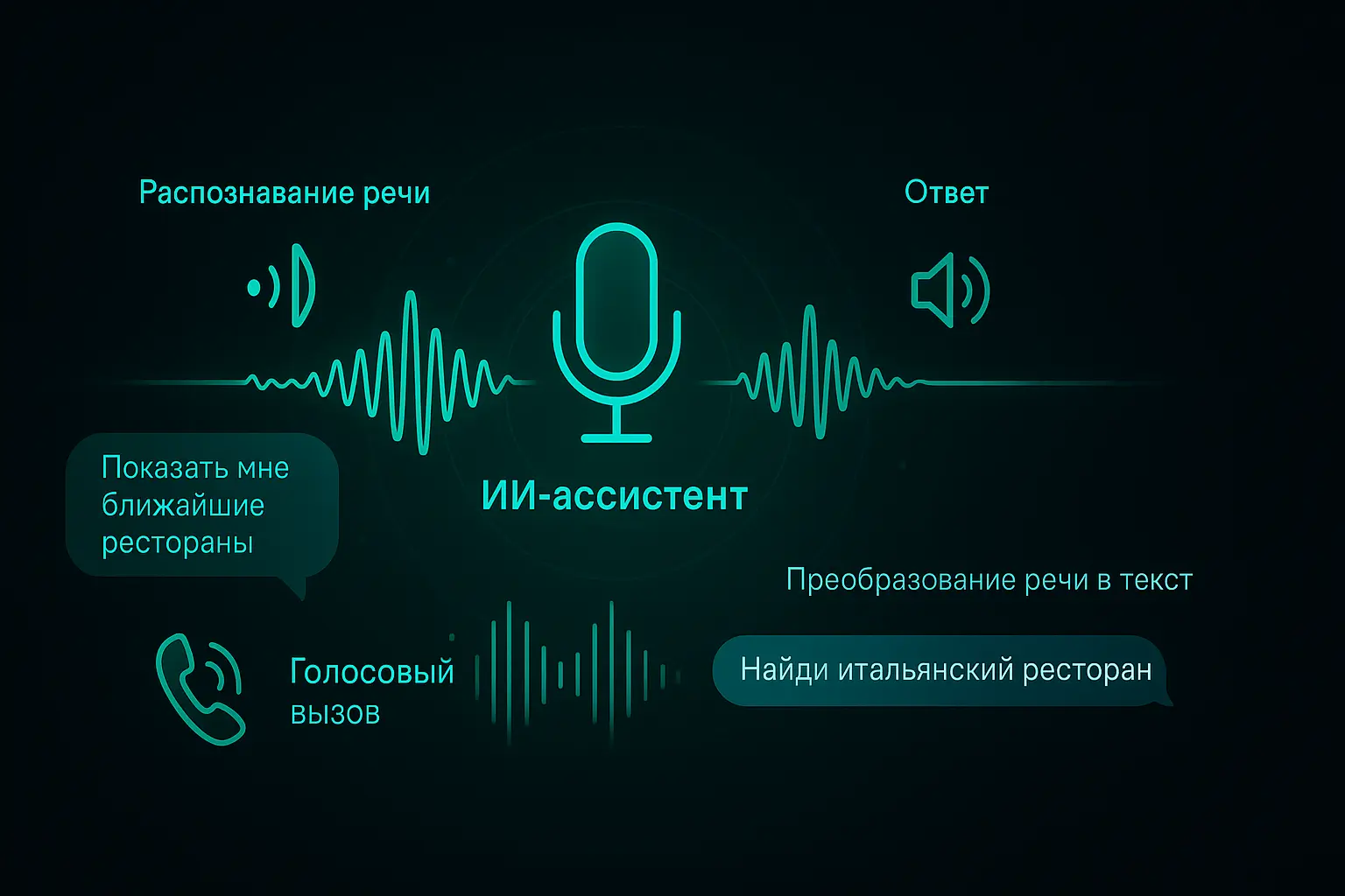 Голосовой AI-ассистент обрабатывает звонки круглосуточно